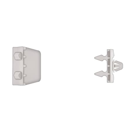 Wht Front/Rear Door Clips 7mm Hole Size MPN:13303PK