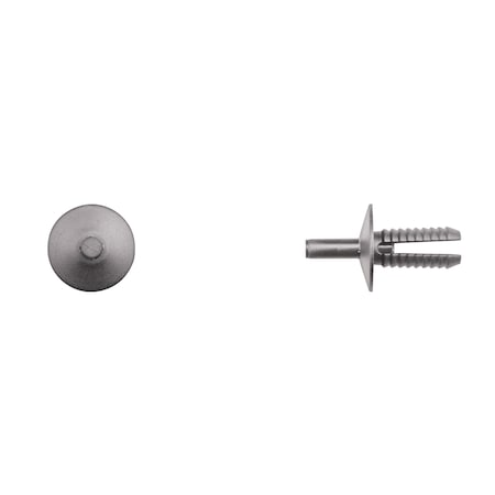 Blk Nyln Push Type Ret 6.3mm Hole Size 15mm Stem L PK15 MPN:13336PK