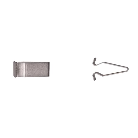 Zinc Finish Door Trim Clips 22.50mm OA H MPN:13371PK