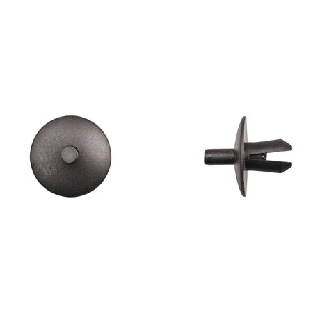 Blk Hood Push Type Ret 8mm Hole 13mm Ste MPN:13442PK