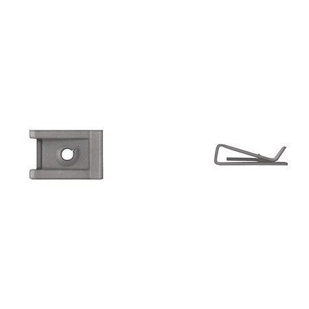 Blk Short Type U Nuts 8 Screw Size P/R .020