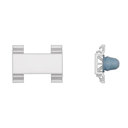 Wht Nyln Moulding Clips 25.5mm Wide 11mm MPN:14284PK
