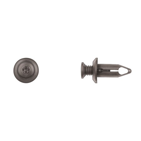 Blk Nyln Phllp Screw Ret 8mm Hole Sz MPN:1446PK