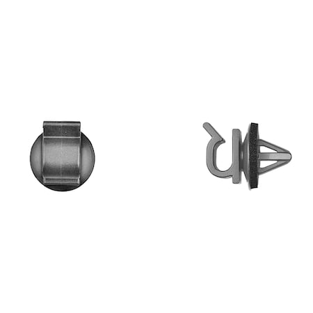 Blk Nyln Hood Prop Clips 6mm Rod Dia MPN:15074PK