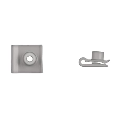 Gray Nyln U Nuts No 10 Screw Size G/R Up to 1mm PK25 MPN:15214PK