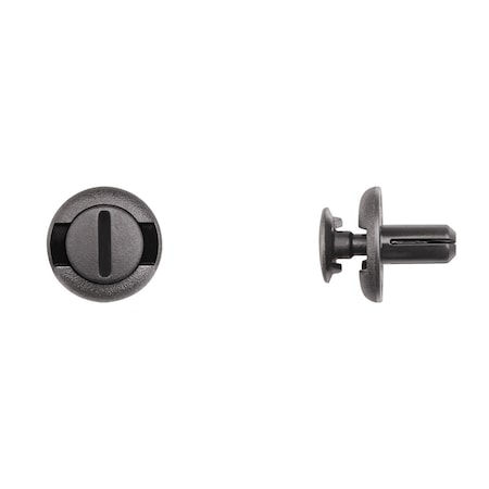 Blk Nyln Push Type Ret 7mm Hole Size 12m MPN:15334PK