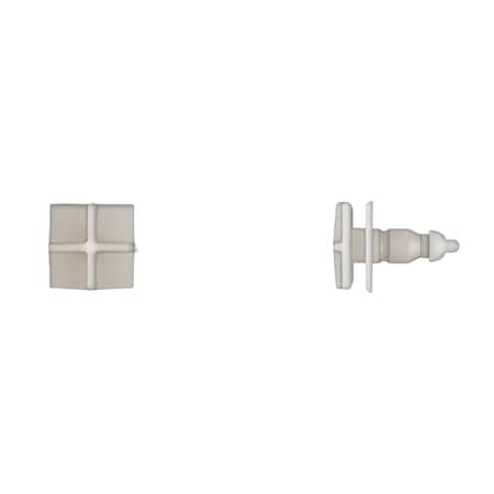 Ntrl Nyln Moulding Ret 5.5mm Hole 15mm Stem L PK10 MPN:15717PK10