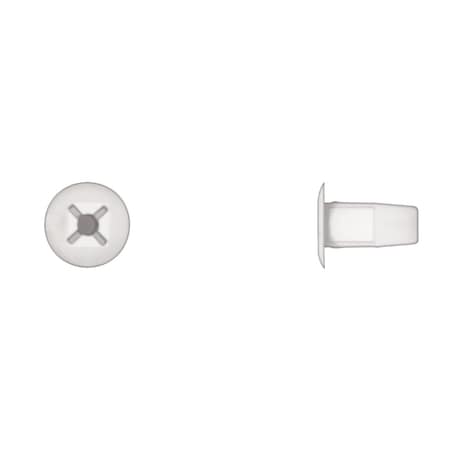 Ntrl Nyln Screw Grommets No 8 Screw Size 8mm Square Hole PK100 MPN:1572PK100