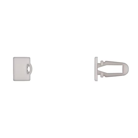 Wht Nyln Door Trim Mldg Ret 8mm Hole Siz MPN:15736PK