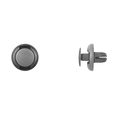 Blk Nyln Push Type Ret 8mm Hole 10mm Ste MPN:15747PK