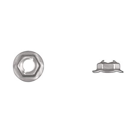 Zinc Thrd Cutting Nuts 8mm Thrd 20mm Fla MPN:1622PK50