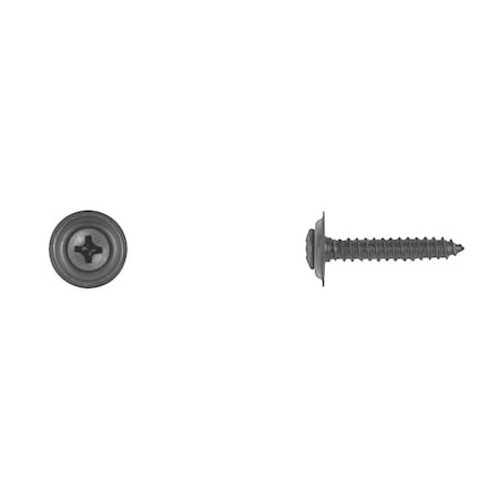 Blk Sems Trim Screws 8X1