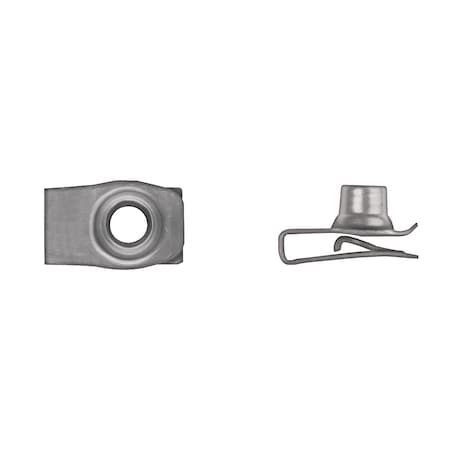 Blk Short Extruded U Nuts 5/16