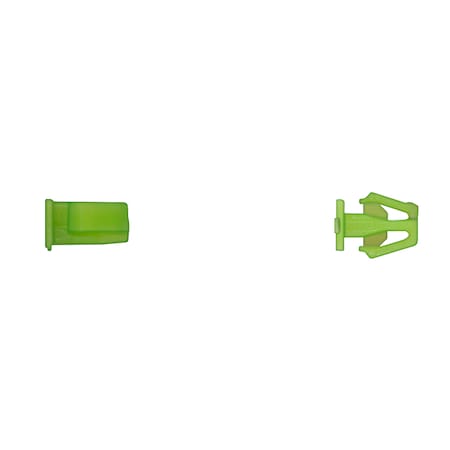 Grn Nyln Moulding Clips 11mm Hole Siz MPN:1946PK25