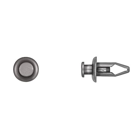 Blk Nyln Push Type Ret 8mm Hole Sze 20mm MPN:1975PK
