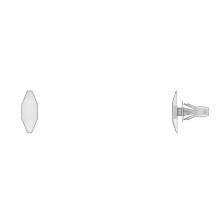 Wht Nyln Weatherstrip Ret 5mm Hole Sz MPN:2016PK