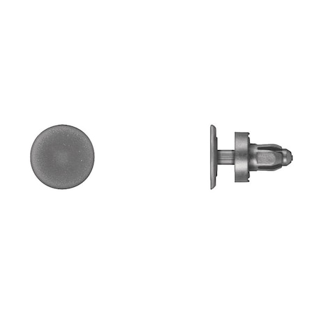 Blk Nyln Push Type Ret 8mm Hole Sze 11mm MPN:2056PK