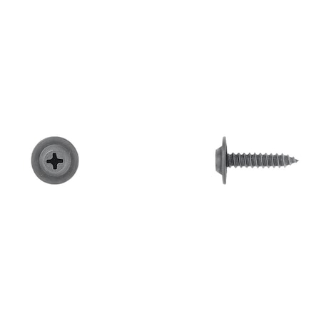 Blk Flat Top Phil Screws 8X3/4
