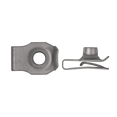 Blk Short Extruded U Nuts 3/8