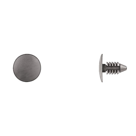 Blk Nyln Shield Retainers 1/4