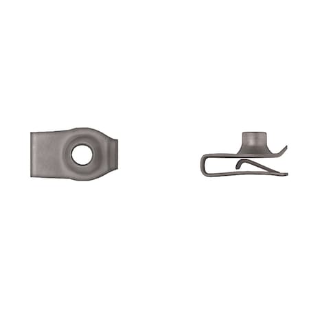 Blk Short Extruded U Nuts 6-1.00mm PR .80mm-4.00mm PK100 MPN:5596PK100