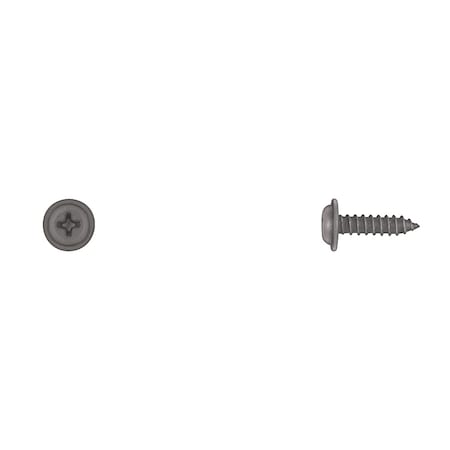 Blk Flat Top Phil Screws 8X5/8