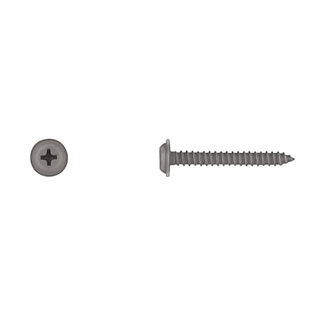 Blk Flat Top Phil Screws 8X1-1/4