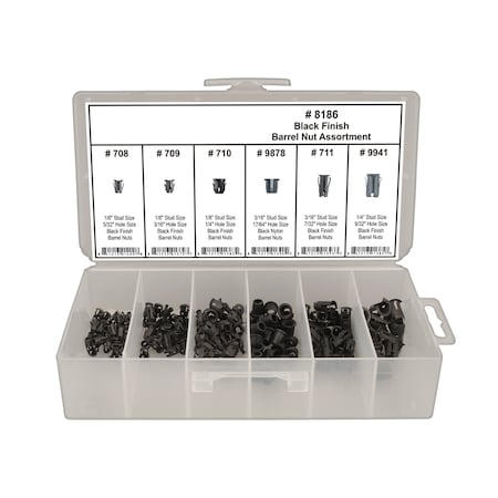 Barrel Nut Assortment, 160PCS MPN:8186