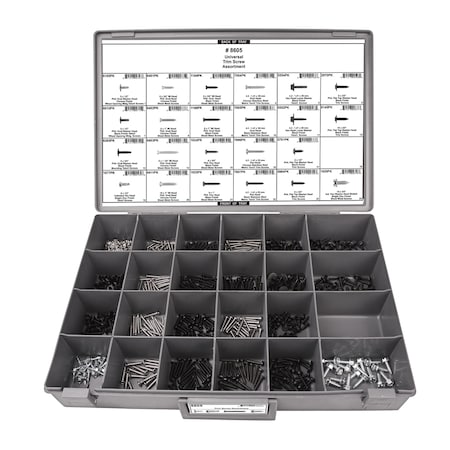 Universal Trim Screw Assortment, 550 PCS MPN:8605