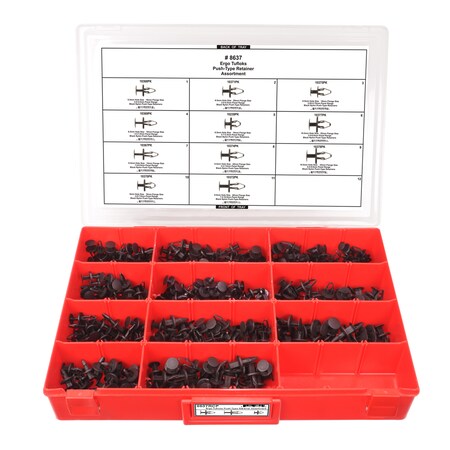 Blk Nyln Ergo Tuflok Assort Adj Red Tray W/Clr Lid MPN:8637RCP