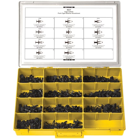 Blk Nyln Ergo Tuflok Assort Adj Yel Tray W/Clr Lid MPN:8637YCP