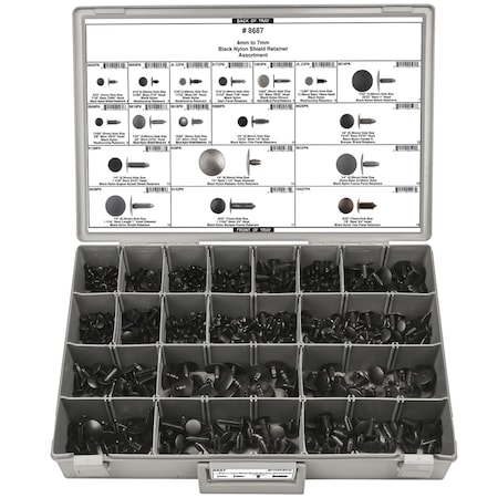 Nylon Retainer Assortment, 575 pcs. MPN:8687