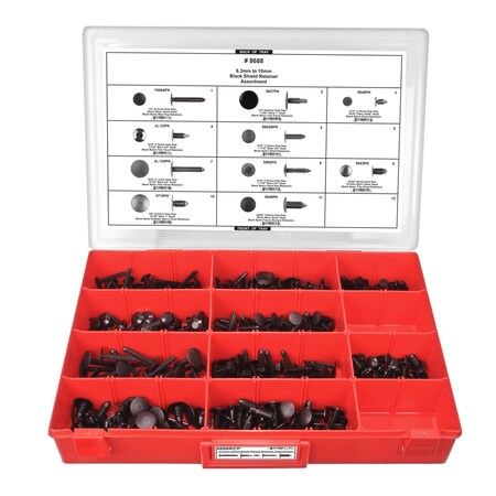 Blk Nyln Ret Assrtmnt Adj Red Tray W/Clr Lid MPN:8688RCP