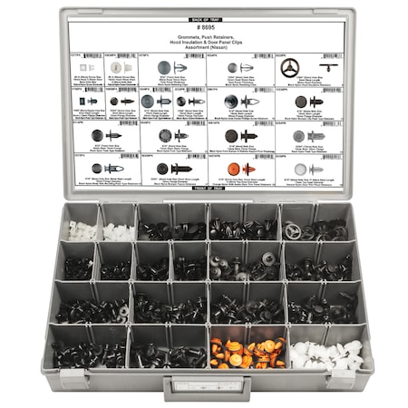 Nissan Retainer Assortment, 565 pcs. MPN:8695