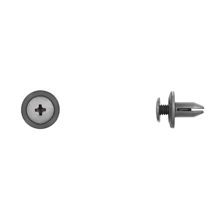 Blk Bumper Push Type Ret 6.3mm Hole 12mm MPN:9144PK