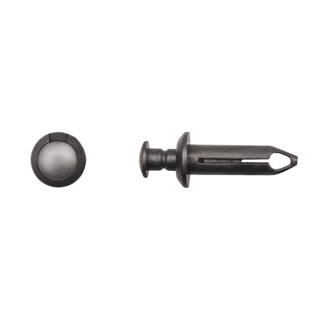 Blk Nyln Push Type Retainer 8mm Hole Siz MPN:9184PK
