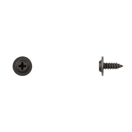 Blk Flat Top Phil Screws 10 x1/2