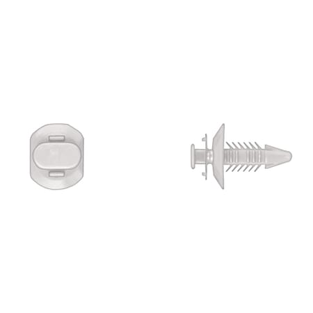 Wht Nyln Door Panel Ret 7mm Hole Size 19 MPN:9339PK