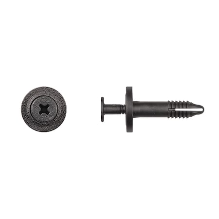 Blk Nyln Phllp Screw Ret 1/4