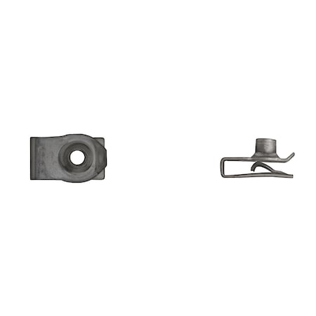 Blk Extruded U Nuts 10-24 Screw .025