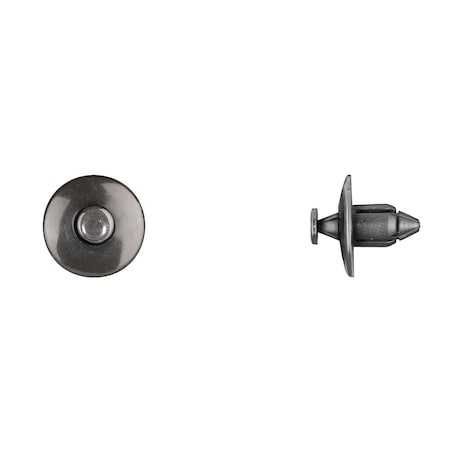 Blk Nyln Push Type Ret 8mm Hole Size 14m MPN:9390PK