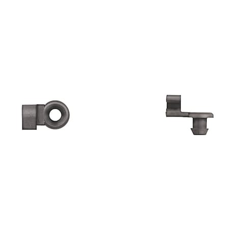 Blk Nyln Door Rod Clips 5/32