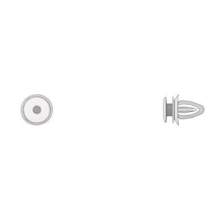 Wht Nyln Trim Panel Ret 6mm Hole 10mm St MPN:9582PK