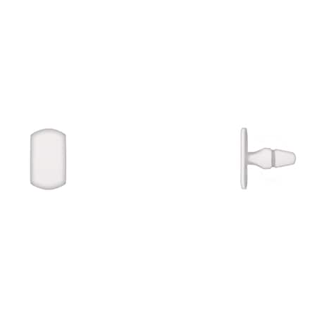 Wht Nyln Scuff Plate Ret 9.5mmx16.5mm He MPN:9583PK