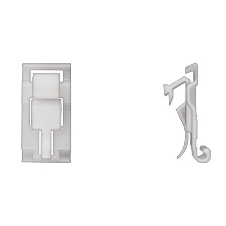 Wht Nyln Belt Mldg Clips 18mm Wide 37mm MPN:9663PK