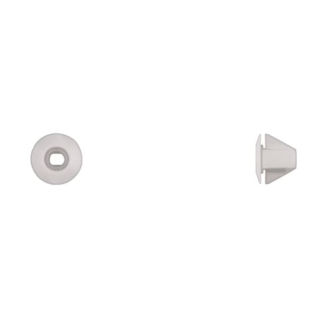 Wht Nyln Screw Grommets No 4 Screw Size 7mmX7mm Hole PK10 MPN:9665PK