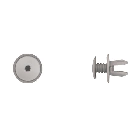 Gray Bumper Push Type Ret 9mm Hole Size MPN:9822PK