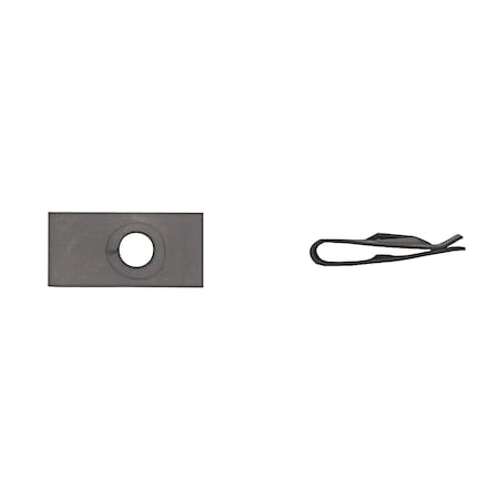 Blk U Type Speed Nuts 1/4