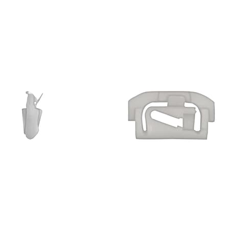 Wht Nyln Reveal Mldg Clips 17.5mm W 31.5 MPN:985PK
