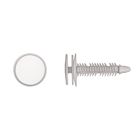 Wht Nyln Door Panel Ret 6.5mm Hole Size MPN:9862PK
